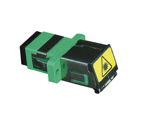 Adaptador para Conectores de Fibra Óptica SC APC Simplex