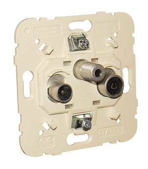 Tomada R - TV - SAT Passagem